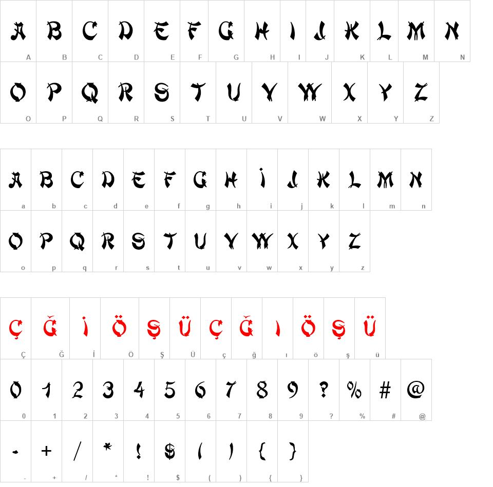 TR ChowMein font